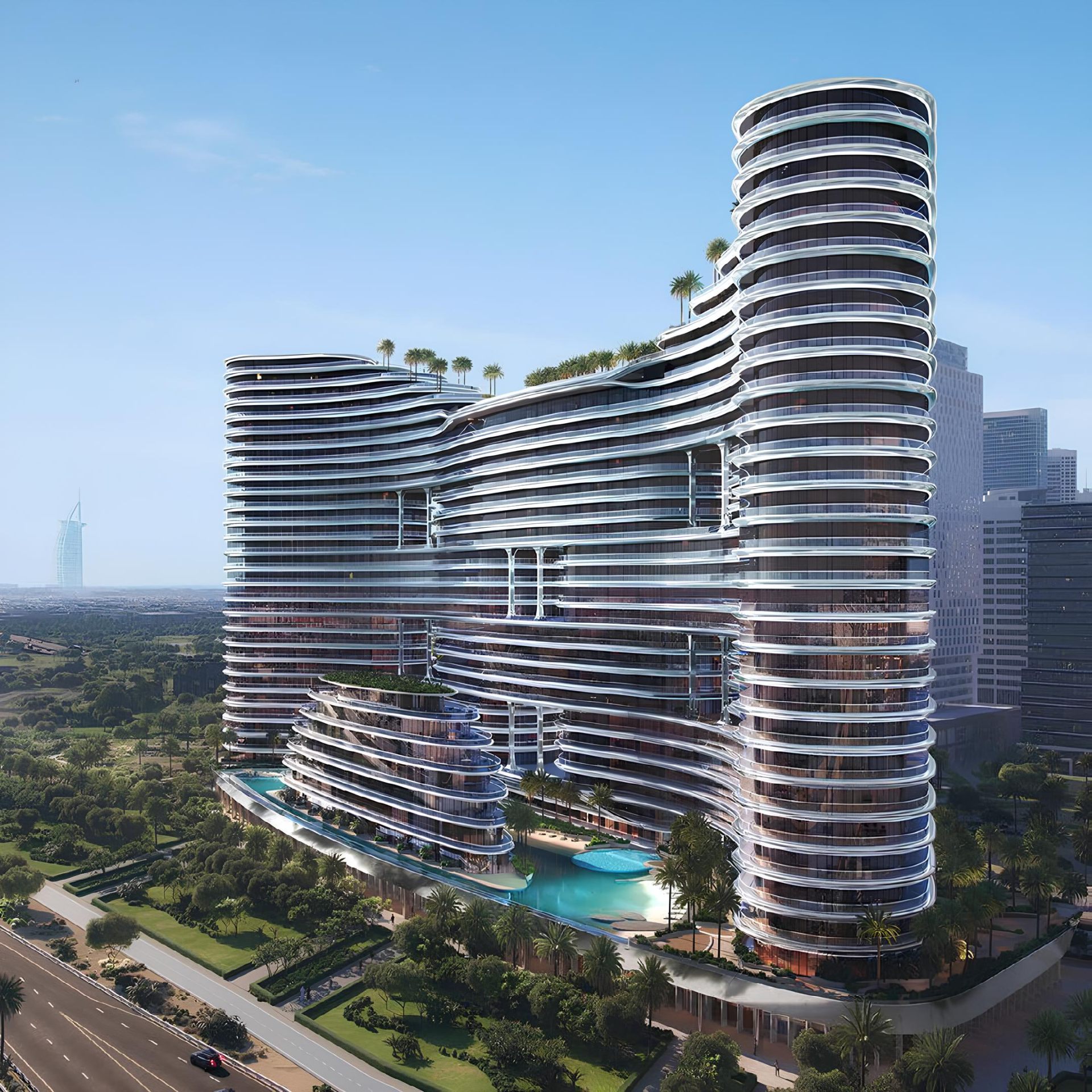 Binghatti Aquarise – Luxusní bydlení u vodního kanálu v srdci Dubaje