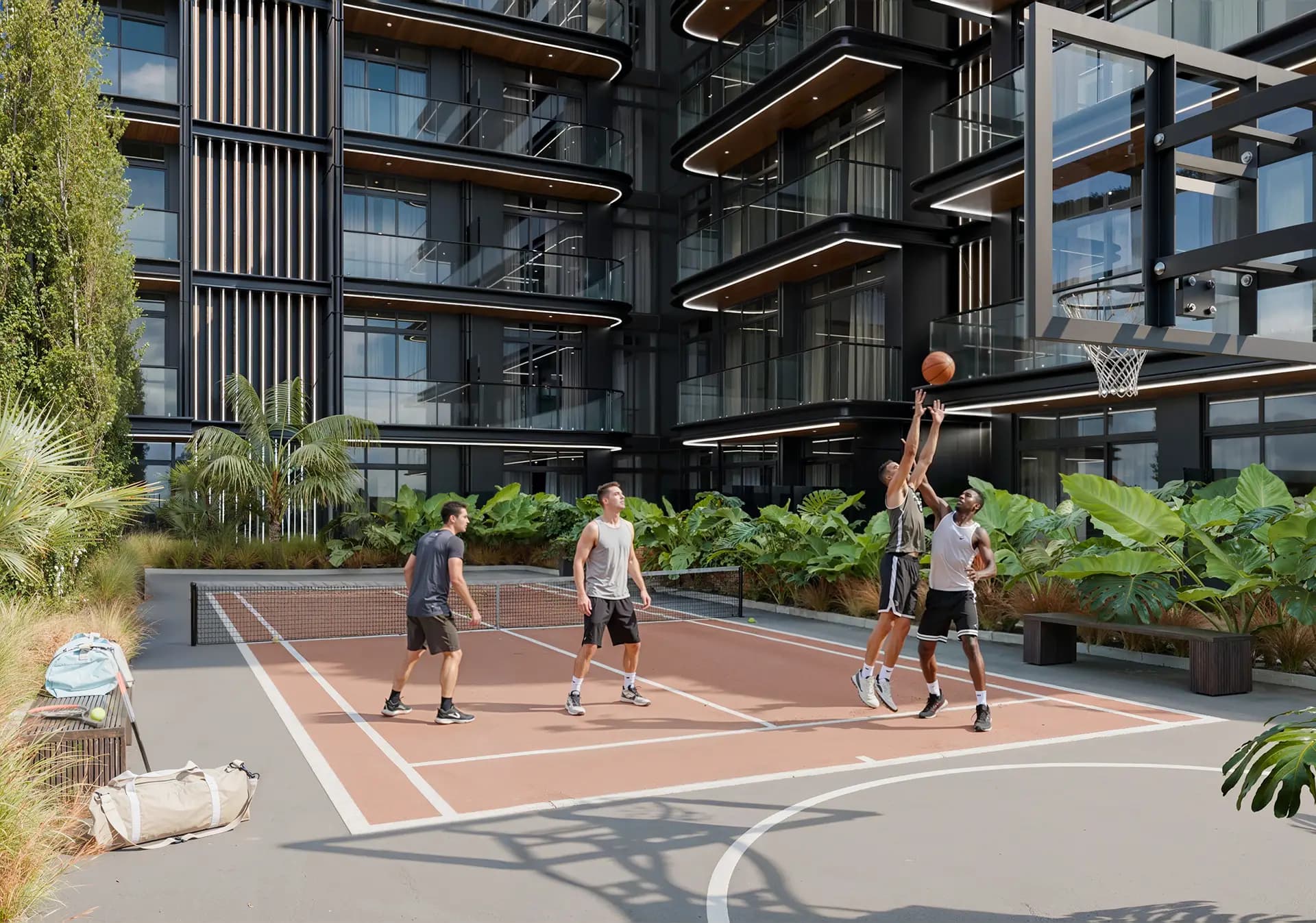 Sportovní kurty (basketbal / pickleball)
