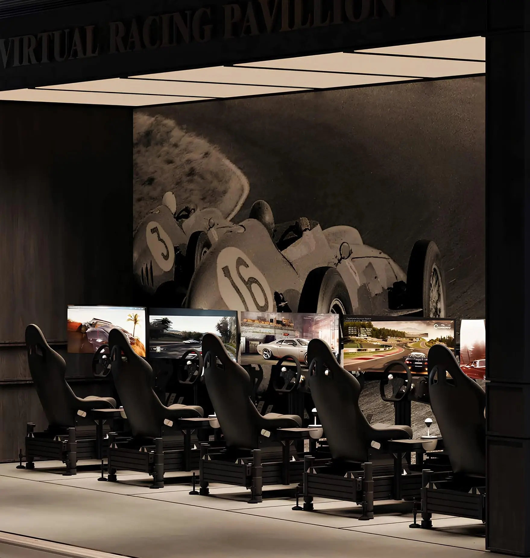 Virtual Racing Pavillion – závodní simulátory